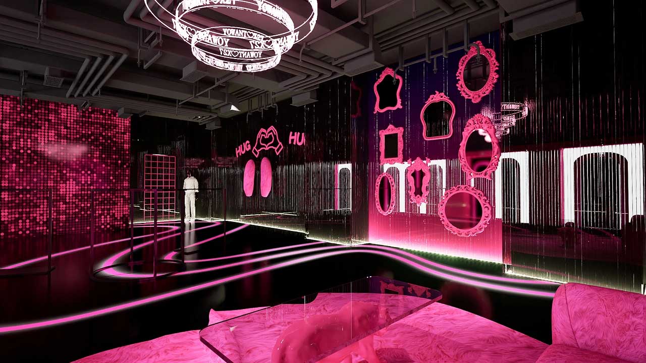 85平米鄭州直播間設(shè)計(jì)效果圖