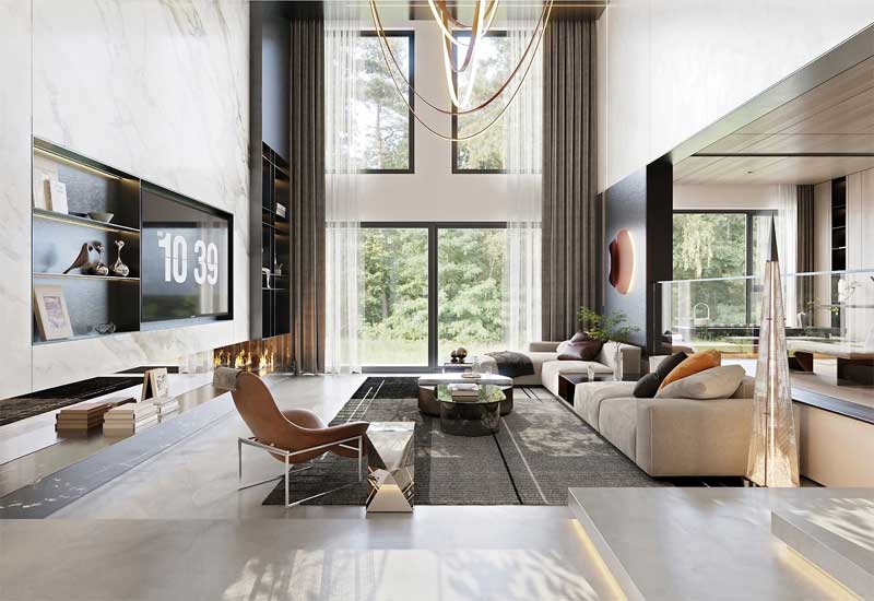 鄭州別墅裝修設(shè)計費用明細(xì)：500㎡全案預(yù)算清單