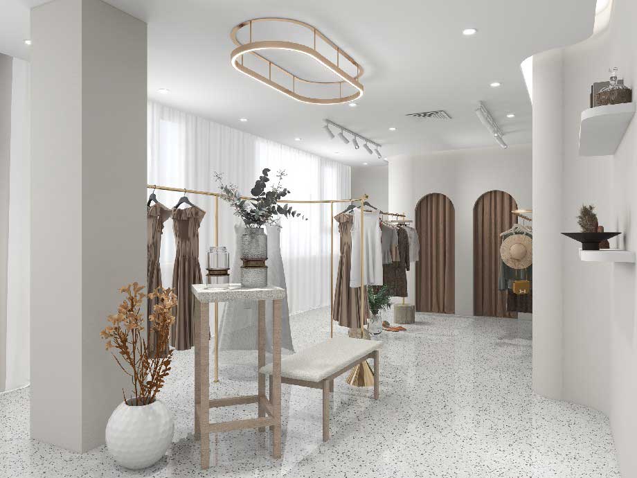 115㎡現(xiàn)代簡約服裝店設(shè)計(jì)裝修