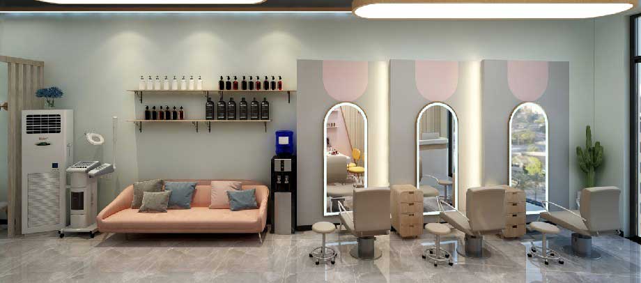 45平米美發(fā)店裝修設(shè)計裝修圖