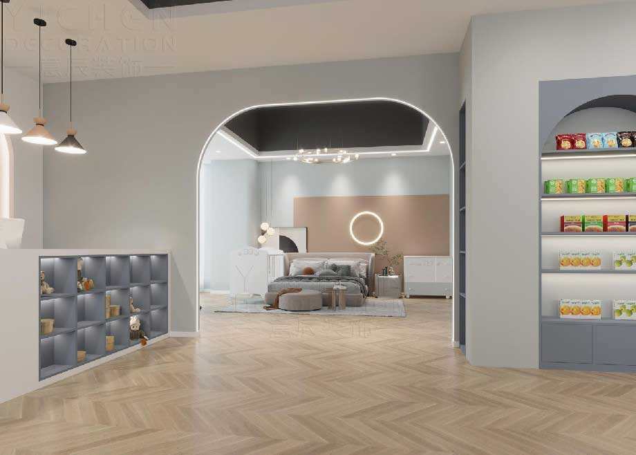 180平米高端母嬰生活館設(shè)計裝修效果圖