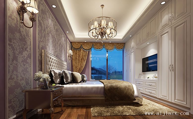 溫馨的簡(jiǎn)歐風(fēng)格大戶型裝修效果圖