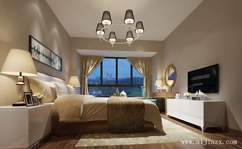 120平米現(xiàn)代簡約風格三居室裝修效果圖