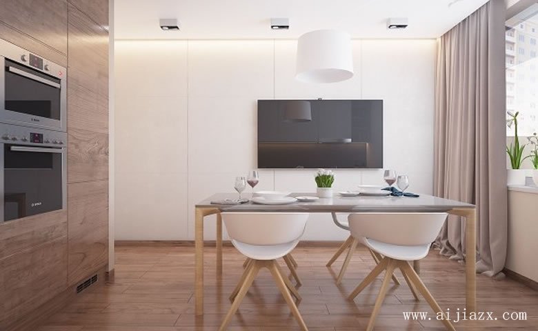 現(xiàn)代風格餐廳廚房裝修效果圖