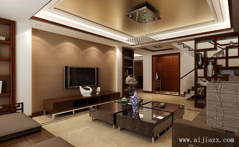 新中圖式風(fēng)格簡約客廳裝修效果