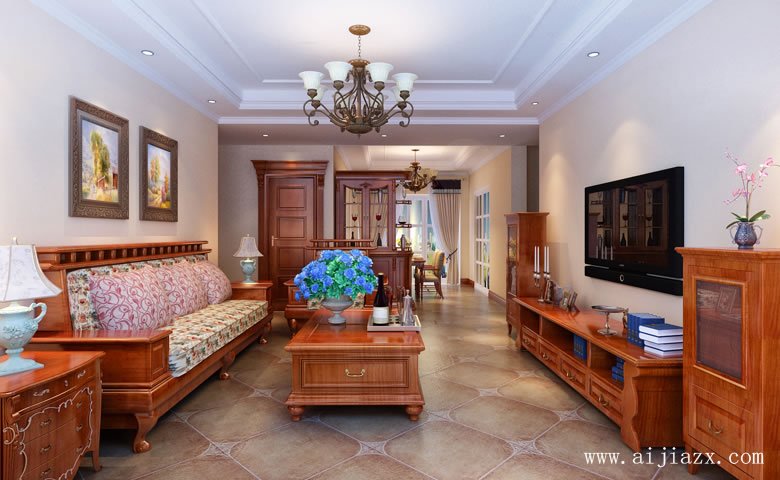 簡(jiǎn)單大方的舒適美式風(fēng)格躍層閣樓裝修效果圖