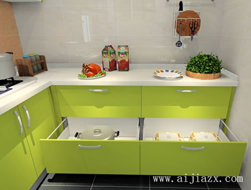方便實用的現(xiàn)代風格廚房裝修效果圖