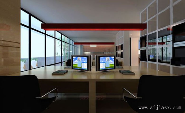 簡單自然的現(xiàn)代簡約風格辦公室辦公區(qū)裝修效果圖