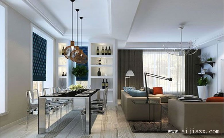 流行有情調(diào)的簡約北歐風格兩居室餐廳裝修效果圖