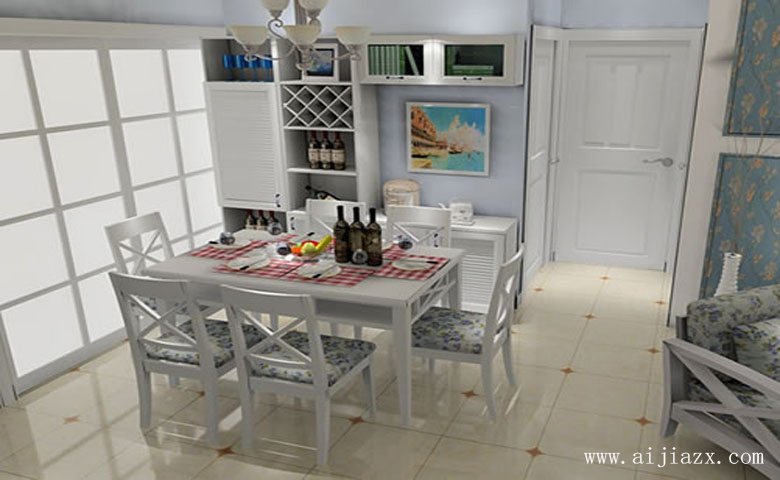 精致大方的現(xiàn)代簡(jiǎn)約風(fēng)格兩居室餐廳裝修效果圖