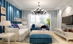 160平米純美浪漫的希臘地中海風(fēng)格超大戶(hù)型裝修