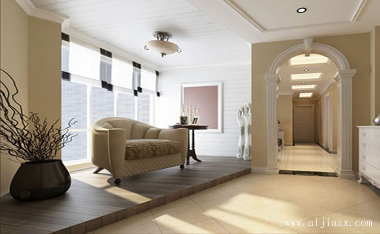 雍容華貴的簡(jiǎn)歐風(fēng)格大戶型玄關(guān)裝修效果圖