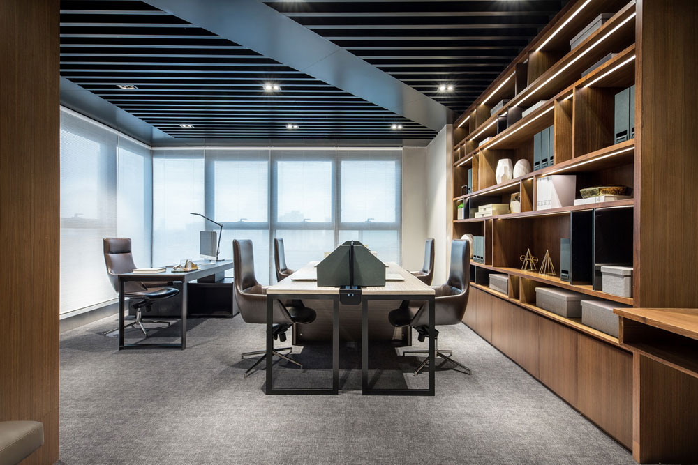 鄭州金水區(qū)海洋集團辦公室裝修設計案例