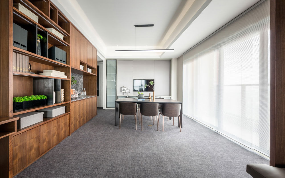 鄭州金水區(qū)海洋集團辦公室裝修設計案例